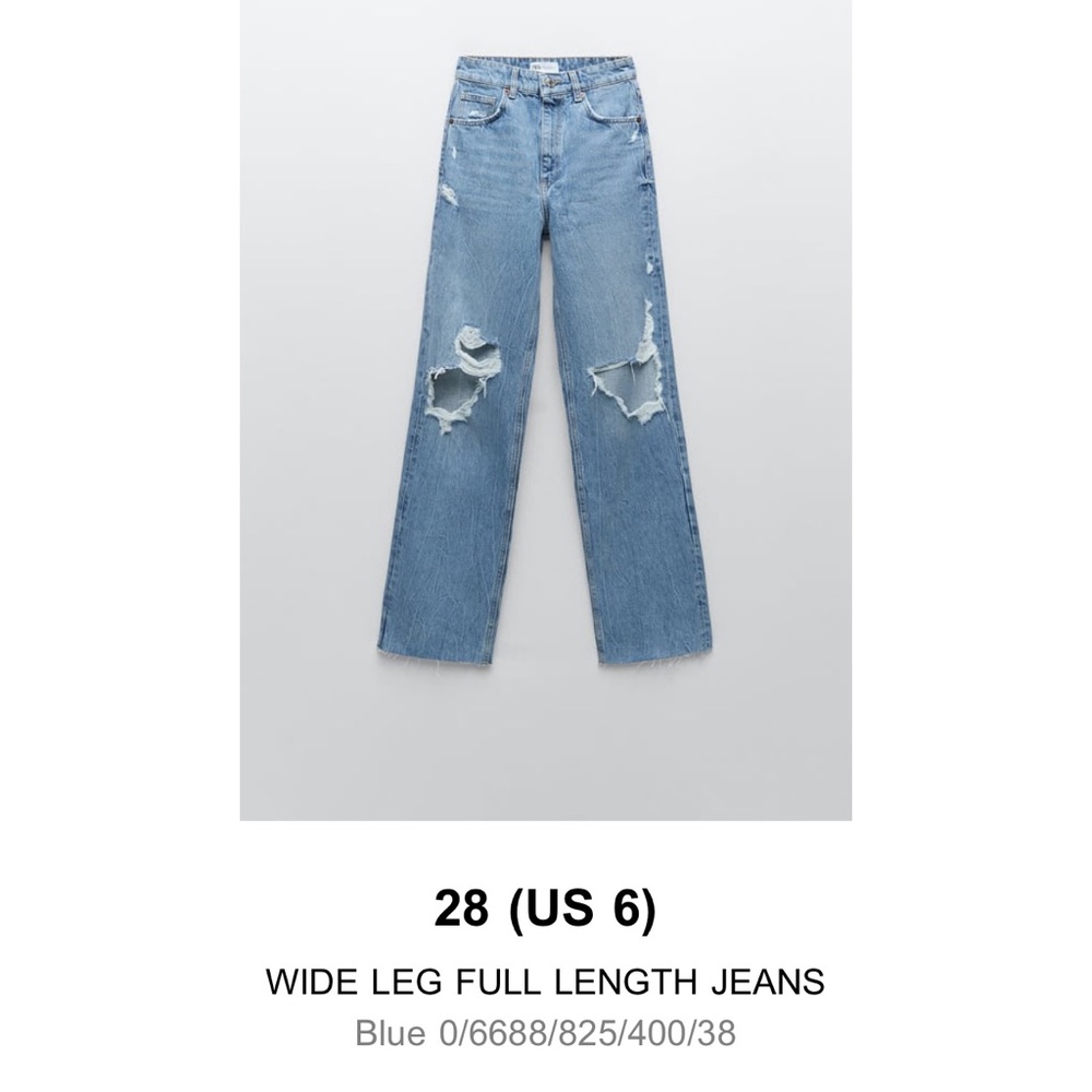 ZARA Wide Leg Ripped Jeans 👖

DISCONTINUED